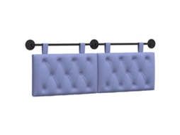 Vidaxl Cabeceira Suspensa Azul Jeans 130 X 55 X 7 Cm Tecido