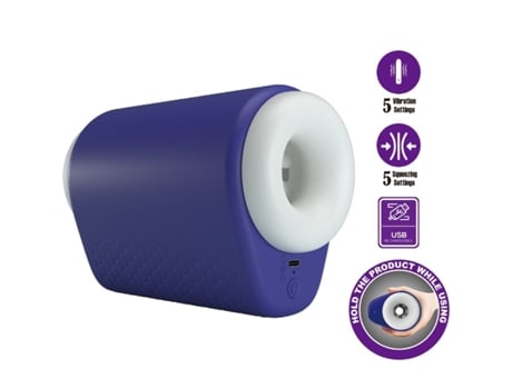 Pretty Love - Dj Lady Masturbador Masculino Com Vibração 5 Ajustes Roxo