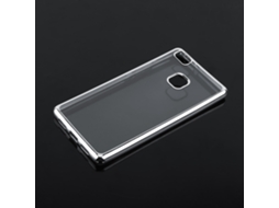 Capa de Telefone Huawei P9 Lite Youth Edition Capa de Telefone Macia Transparente de Tpu Eletroplatada (prata) EOOCOO (transparente, Anti impacto)