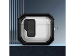 Estojo Protetor Thunder Clear Para Fones De Ouvido Sem Fio Com Interruptor Magnético Para Airpods 4