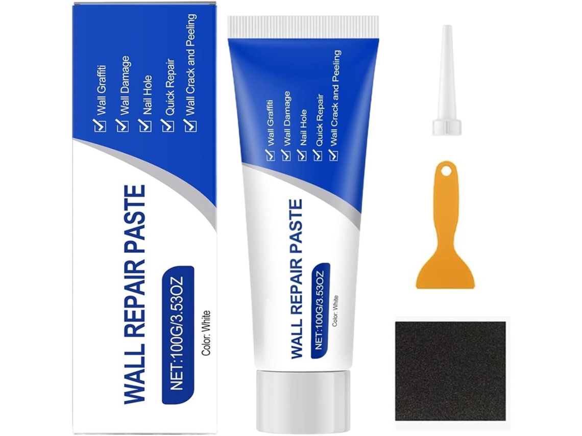 Kit De Massa Para Reparo Paredes 100g Impermeável Rachaduras