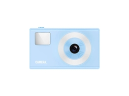 Câmera digital retrô Yizhood 1080P CCD vintage para adolescentes, cartão SD de 32 GB, zoom de 16x, azul