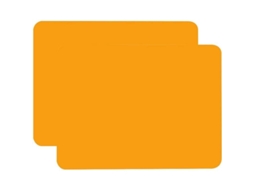 Tapete de Silicone Nova Line à prova d'água, antiaderente, para cozimento e mesa, 40x30cm, laranja, 2 unidades | S/MARCA