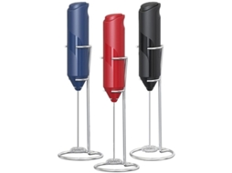 Espumador De Leite Elétrico Portátil Com Suporte Aço Inoxidável, Máquina Espumar A Bateria, Batedor Para Café E Latte.