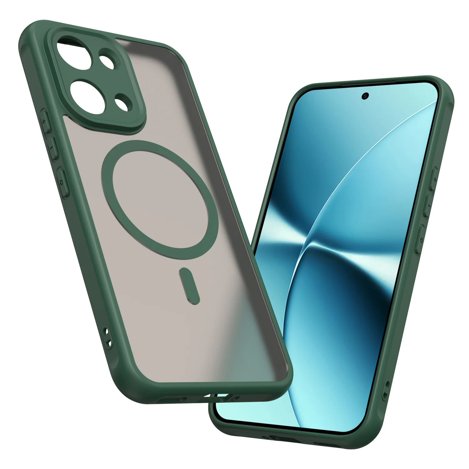 (verde, Poco X8 Pro Max) Capa Fosca Para Celular, Compatível Com Carregamento Sem Fio Magsafe, Capa Protetora À Prova De Choque.