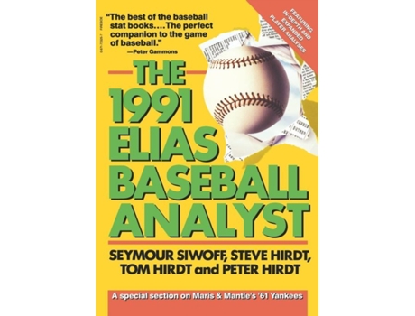 Livro Elias Baseball Analyst, 1991 Seymour Siwoff (Inglês)
