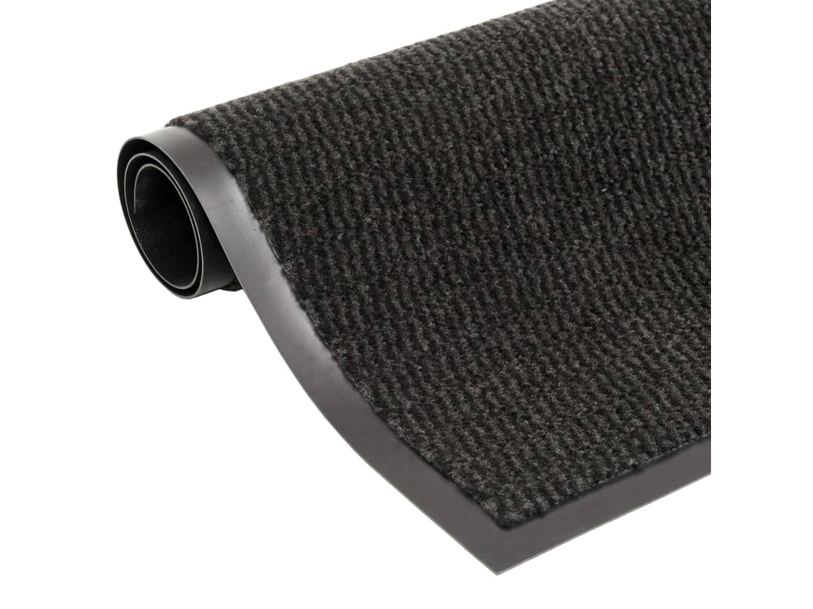 Vidaxl Tapete De Entrada Tufado 60x150 Cm Preto