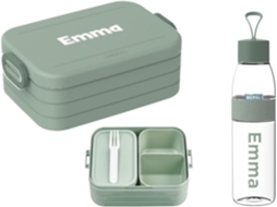 Conjunto Lancheira Bento Personalizada E Garrafa De Água De 500ml Lancheira Com Nome Para Crianç Gokoco