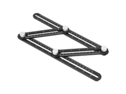 Laxiscreed Régua Com 4 Lados Para Medição De Ângulos E Escalas, Ideal Para Desenhos Técnicos E Projetos