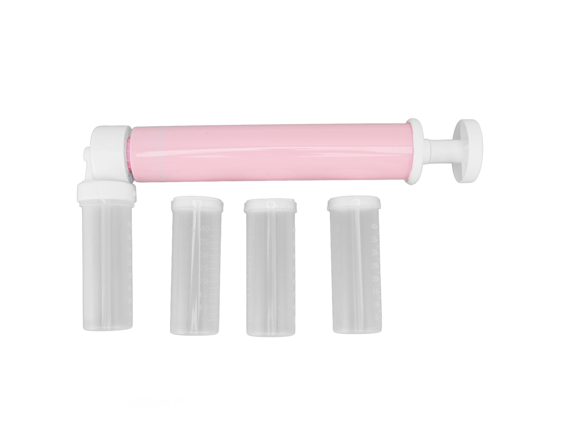 Pump De Airbrush De Bolo Plástico À Prova De Vazamento Com Tanque Transparente