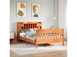 Vidaxl Cama Sem Colchão 150x200 Cm Madeira Pinho Maciça Castanho-mel