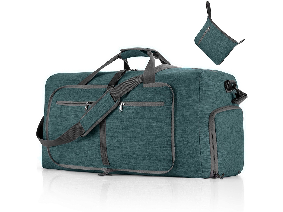 Mala de Viagem Dobrável para Homens e Mulheres, Bolsa Fim Semana 65l, com Palmilha Impermeável. AQUAFORGE