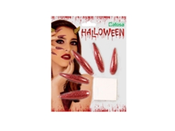 Kit Vermelho Unhas Halloween Douradoatosa