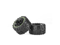 Pneus Verdes 2pcs Zd Racing Mt09 1/7 Peças Monster Truck Rc Sem Escova Rodas Pneus Barra Empinada Acessórios 09009 09049 MDUG