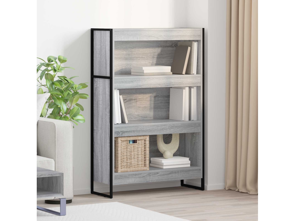 Vidaxl Gabinete De Livros 80 X 30 X 121 Cm Derivados De Madeira
