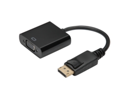 Cabo Conversor (dp Para Vga Saída 1080p) Adaptador De Laptop Para Projetor Preto