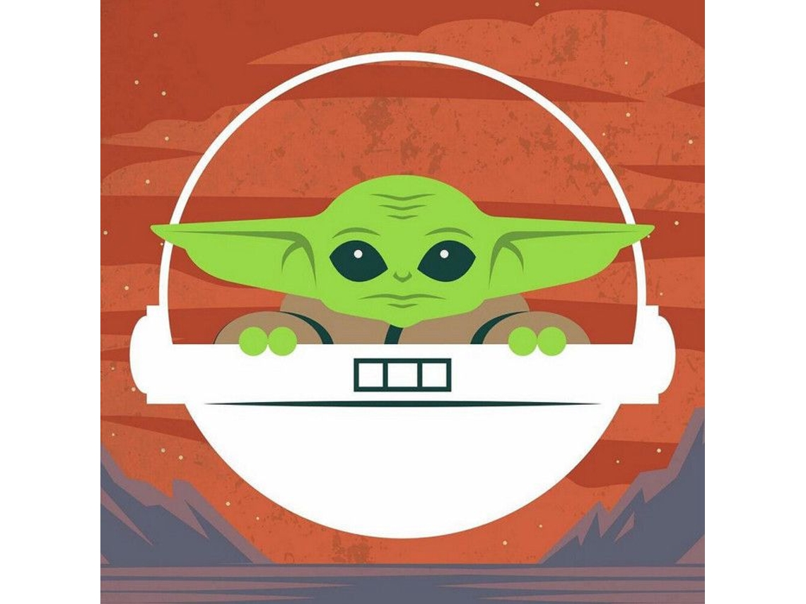 Papel De Parede Star Wars Grogu M