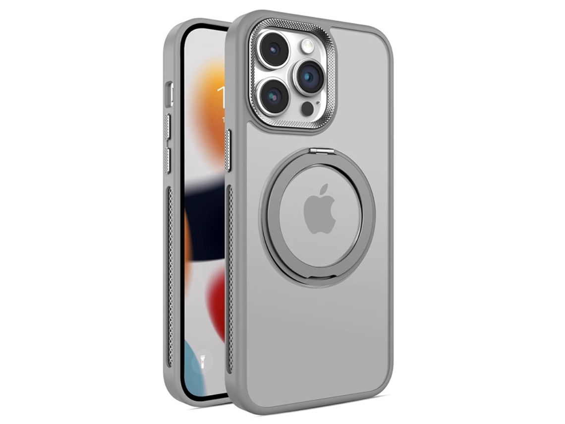 Suporte Casa Quedas Para Iphone 14 Pro Max Magnética Cinzento