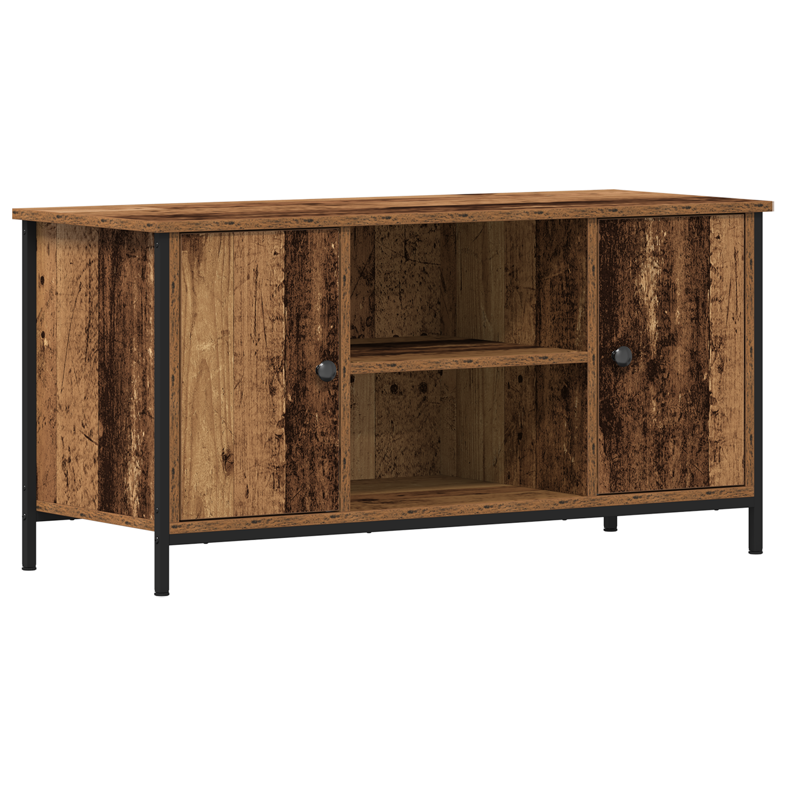 Conjunto 1 Suporte Para Tv Vidaxl Castanho Derivados De Madeira (100 X 40 X 50 Cm)