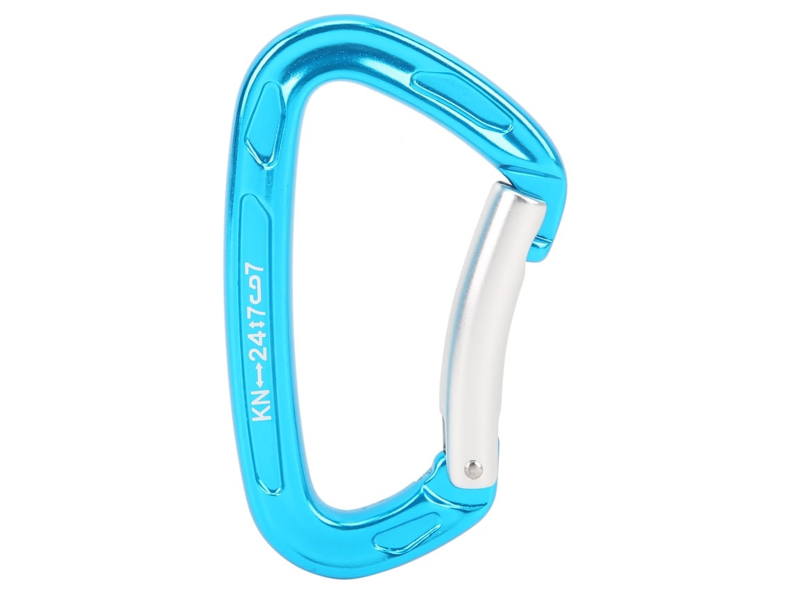 Carabina de Escalada Azul Céu Flexível Resistente Leve