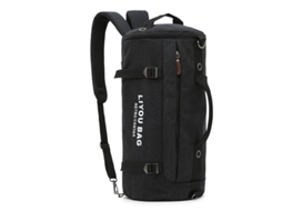 Mochila AQUAFORGE masculina de lona, multifuncional, carregável na mão, transversal ou em ombros