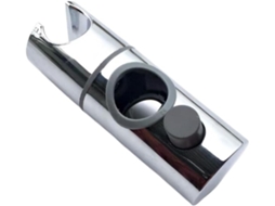 Suporte Para Chuveiro Preto Prateado, Tipo De Encaixe Central, Com Base Ajustável E Assento Elevável Para Tubos De 24mm