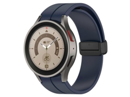 Pulseira De Relógio De Silicone Preta Com Fecho Dobrável Magnético