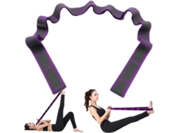 Faixa Elástica De Ioga Com 9 Voltas, Resistência Para Alongamento, Treinamento E Pilates.-aquaforge