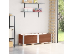 Vidaxl Colares P/ Paletes 2 Pcs 150x50cm Madeira Pinho Maciça Castanho