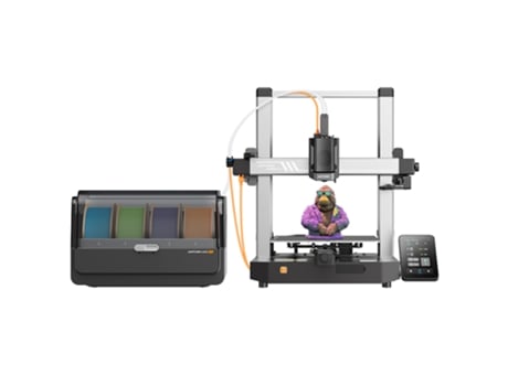 Impressora 3D ANYCUBIC Kobra 3 Combo 600Mm/S Velocidade Dual Ptc Sistema de Aquecimento Inteligente Impressão Multicolorida Auto Nivelamento