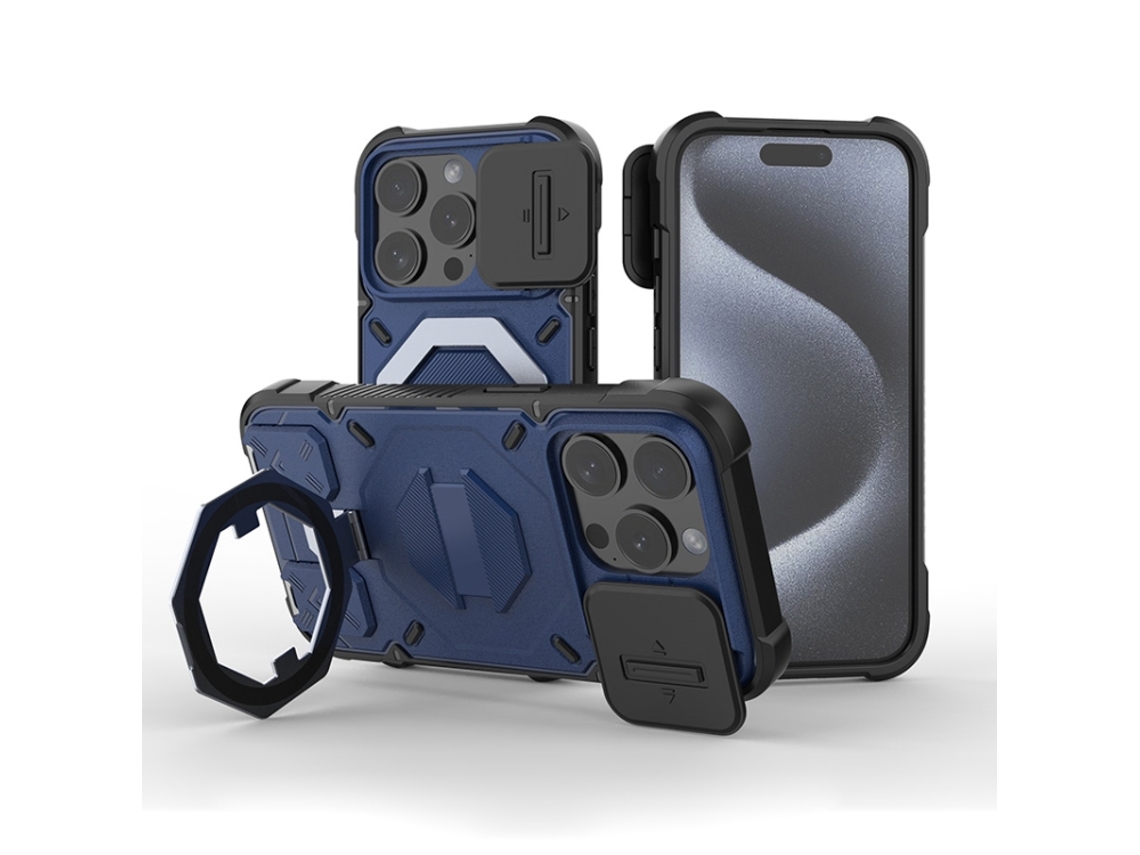 Capa Zruxe Compativel Com Iphone 13 Pro Max (suporte Magsafe - Alca - Azul Safira)
