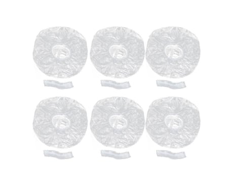 Toucas de banho descartáveis, 200 peças, aba elástica, suprimentos para banheiro de meninas, escova manual e pente VORCOOL