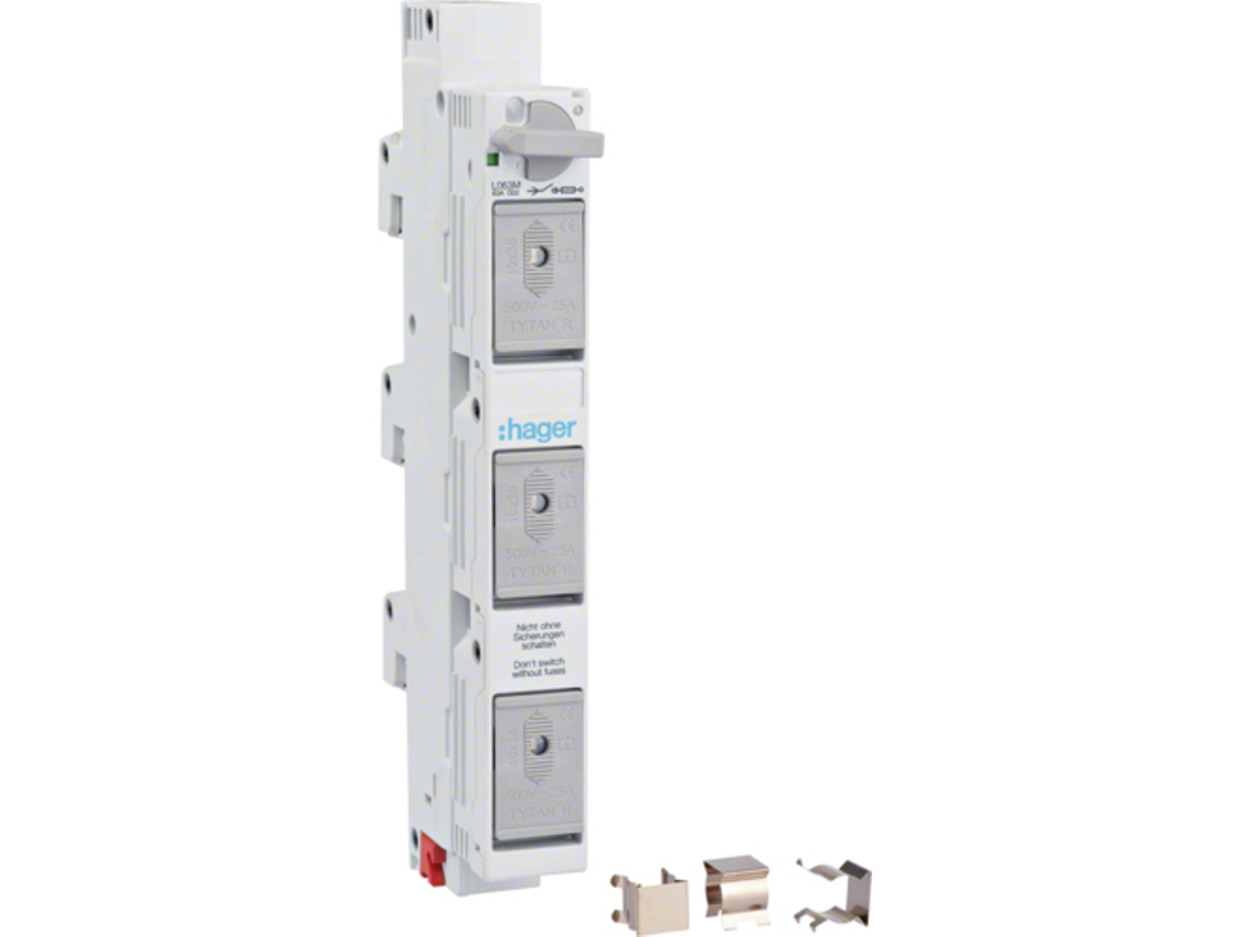 Fusível de barramento D02 L063m 63a Hager (l063m)