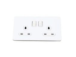 Tomada Dupla Laxiscreed Com Interruptores Duplos Para Maior Conveniência No Seu Setup