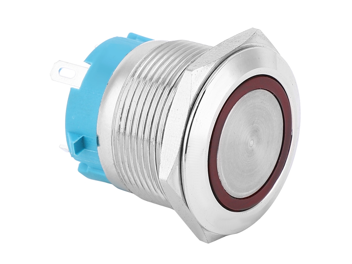 Laxiscreed Switch De Botão Ip65 Com 4 Pinos, Para Veículos E Embarcações, 22mm, Auto-locking