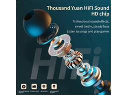 Fones De Ouvido Hifi Tws Com Luz Led, Visor Digital, Controle Por Toque, Fones De Ouvido Intra Auriculares Sem Fio Bluetooth, Ipx5. Ly Ebike