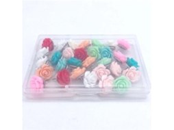Tachinhas Decorativas Em Formato De Flor, 30 Unidades, Para Paredes,