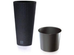Conjunto 2 Vasos PROSPERPLAST Rato Tubus (Cinzento - 20x38.1 cm)