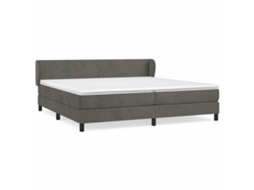 Box Spring Bed, Box Spring Beds Vidaxl Cinzeto Veludo (200 X 200 Cm)