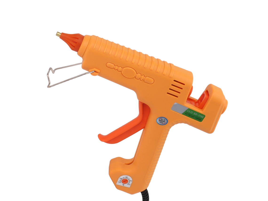 Pistola de cola quente 300W, mini, aquecimento rápido, para DIY, reparos, artesanato, decoração S/MARCA