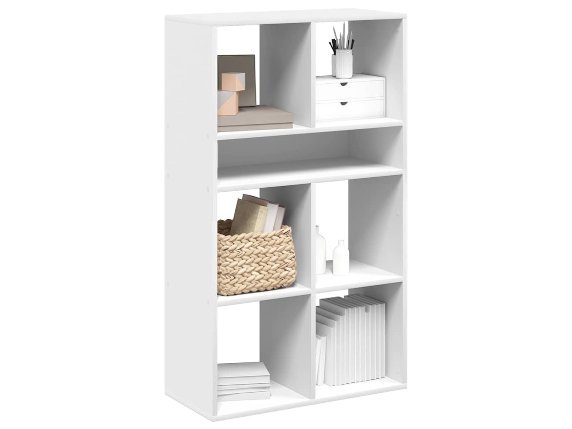 Vidaxl Estante Branco 66x31x112 Cm Derivados De Madeira