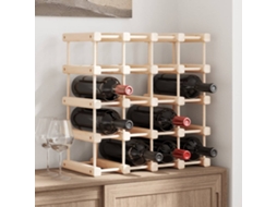 Vidaxl Garrafeira Para 20 Garrafas 46,5x23x46,5 Cm Pinho Maciço