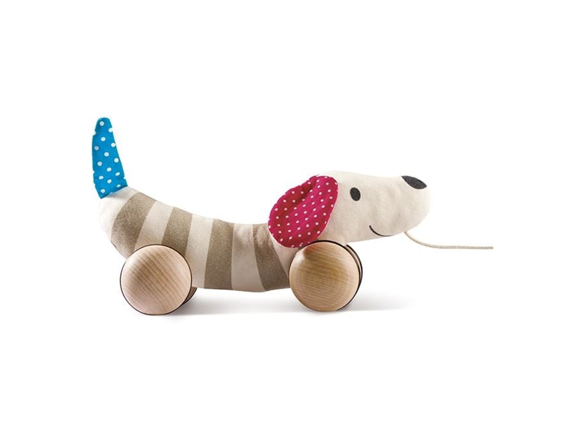 Cachorro De Madeira Hape Wobble Dog Brinquedo Educativo Para Cães