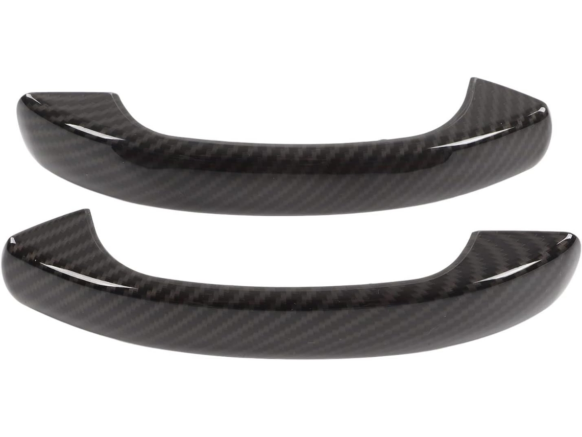 Acabamento Da Capa Maçaneta Externa Porta, Estilo Fibra De Carbono, Para Smart Fortwo W451 2009-2015