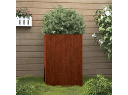 Vidaxl Vaso/floreira 52x48x75 Cm Aço Corten