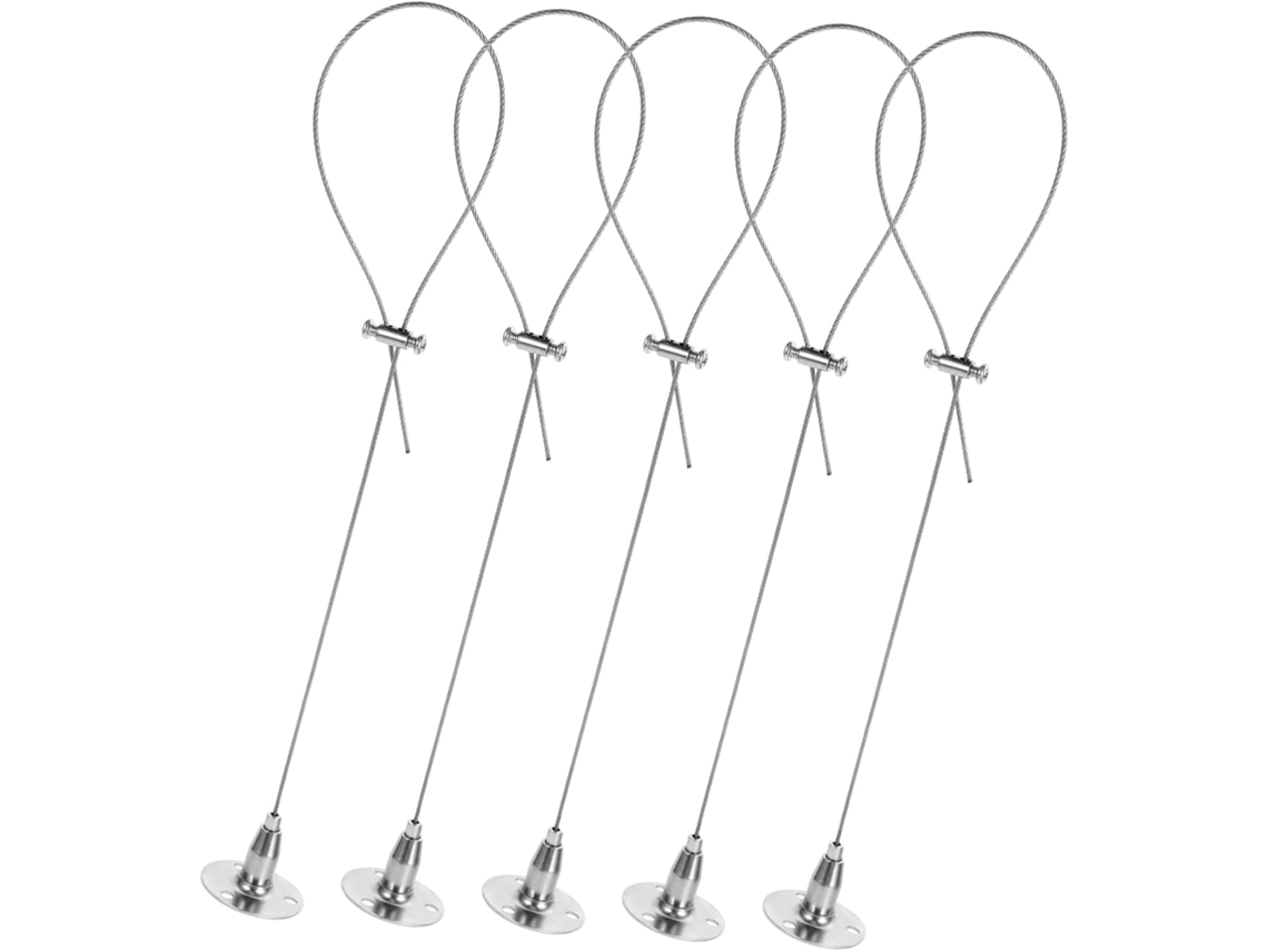 Conjunto De 5 Ganchos De Arame Para Pendurar Placas No Teto, Arame Para Pendurar Cortinas, Liga De Z Gokoco