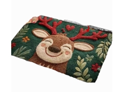 Tapete De Chão Em Imitação De Caxemira,40x60cm,com Tema Natalino–tapete Resistente,tapete Para Sala De Estar,tapete Antiderrapante Para Entrada.