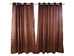 Cortinas Fio Slub (Tamanho 66'' X 90'', Design totalmente forrado)