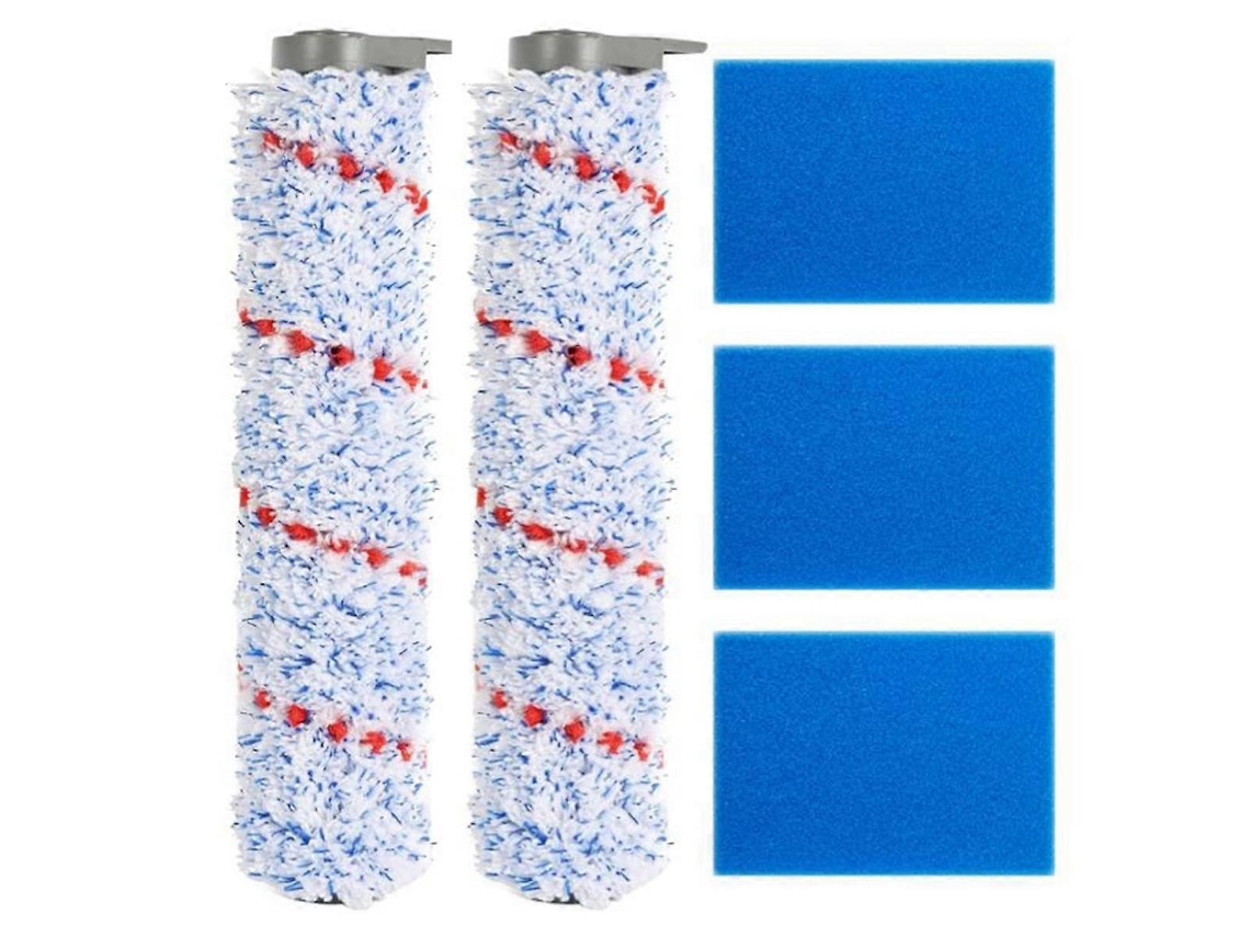 Peças De Reposição Para Aspirador De Pó E Água Sem Fio Tineco Ifloor Hf10e-01: Rolo Da Escova Do Filtro E Espuma Do Pré-filtro.