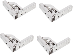 Conjunto De 4 Dobradiças Metálicas Para Portas Dobráveis Armários E